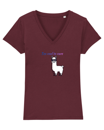 Too cool to care  Burgundy