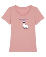 Too cool to care  Tricou mânecă scurtă guler larg fitted Damă Expresser