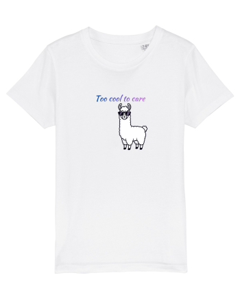 Too cool to care  White
