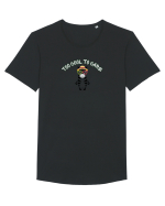 Too cool to care  Tricou mânecă scurtă guler larg Bărbat Skater