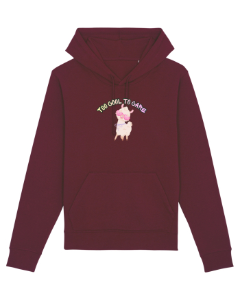 Too cool to care  Burgundy