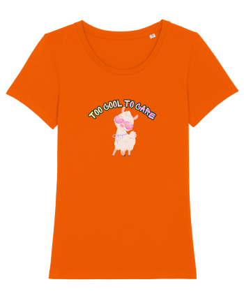 Too cool to care  Bright Orange