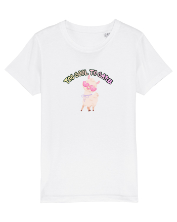 Too cool to care  White