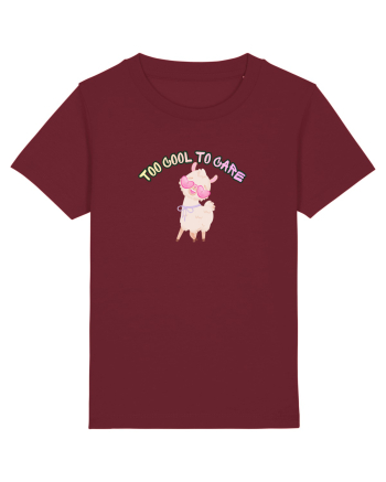 Too cool to care  Burgundy