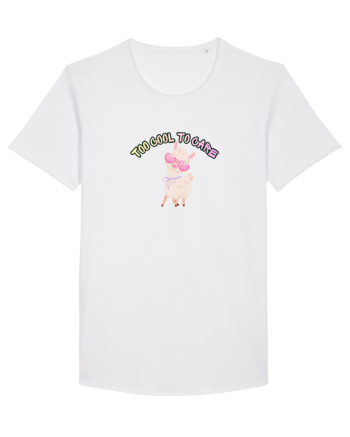 Too cool to care  White