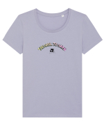 Too cool to care  Tricou mânecă scurtă guler larg fitted Damă Expresser