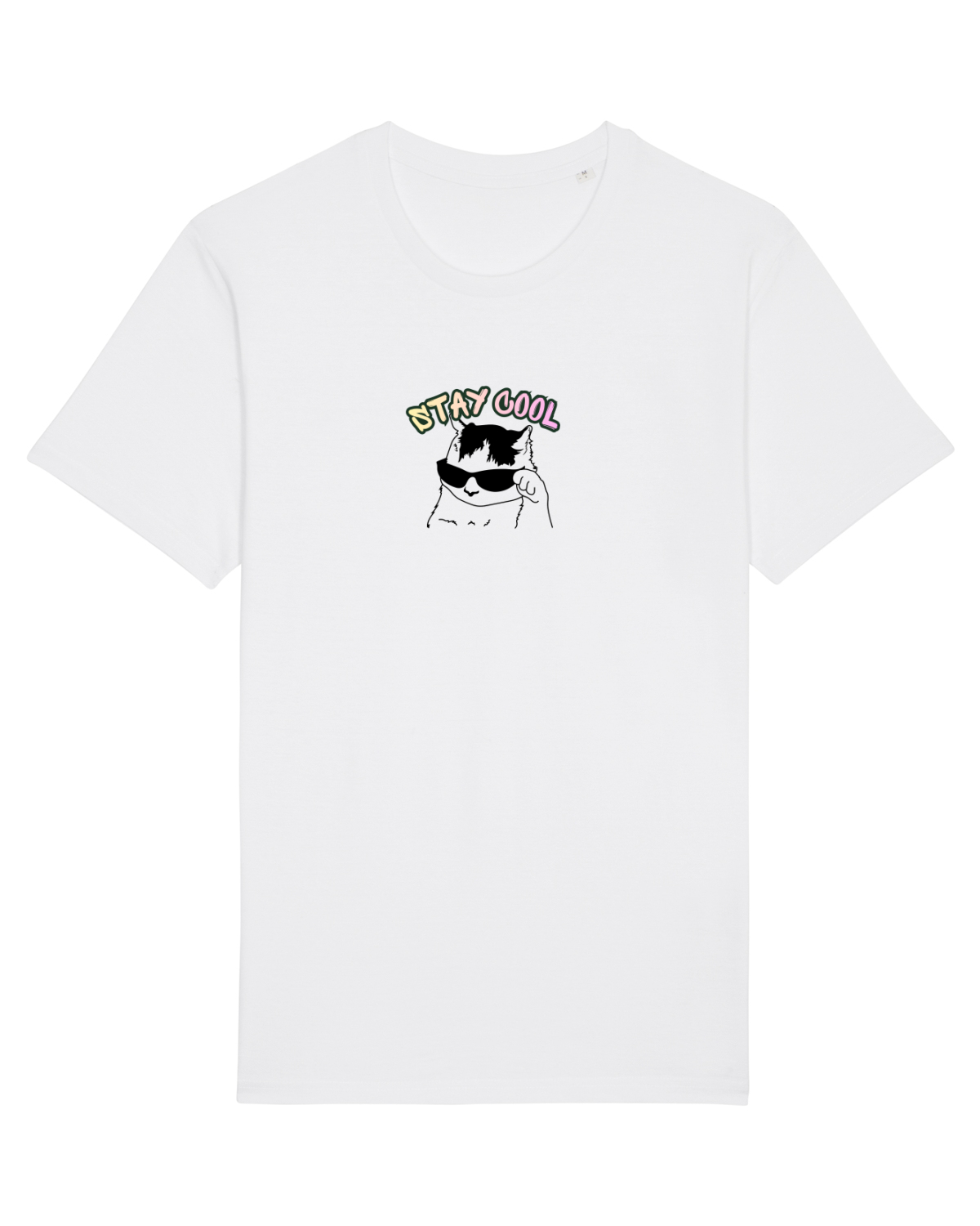 Tricou mânecă scurtă Unisex Rocker White