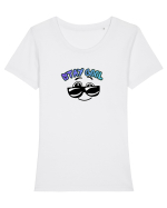 Stay cool  Tricou mânecă scurtă guler larg fitted Damă Expresser