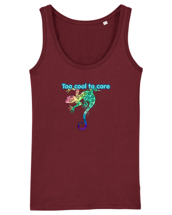Too cool to care  Burgundy