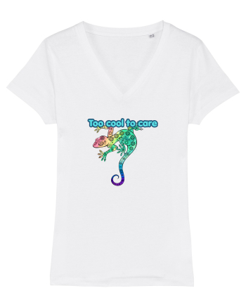 Too cool to care  White