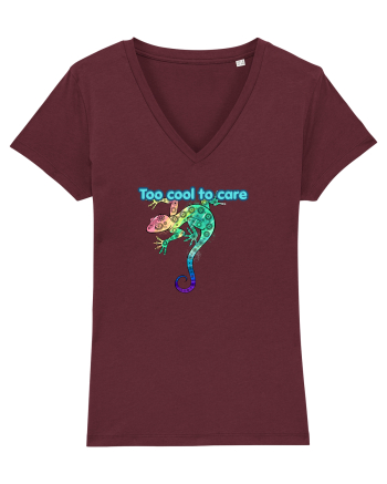 Too cool to care  Burgundy