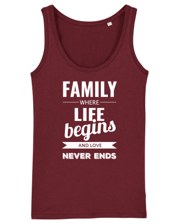 Tricou familist Burgundy