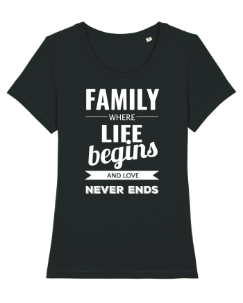 Tricou familist Black