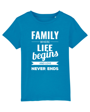 Tricou familist Azur