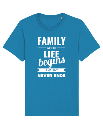 Tricou familist Azur