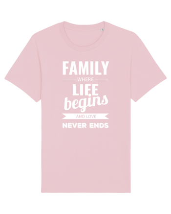 Tricou familist Cotton Pink