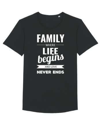 Tricou familist Black