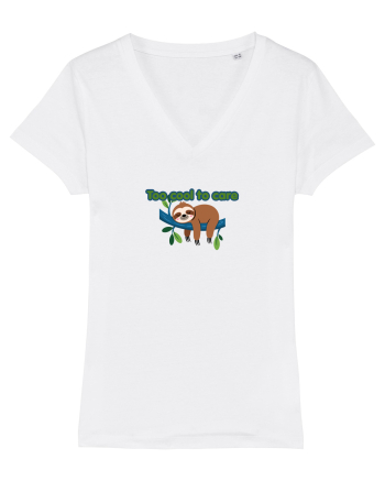 Too cool to care  White