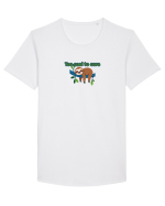 Too cool to care  Tricou mânecă scurtă guler larg Bărbat Skater