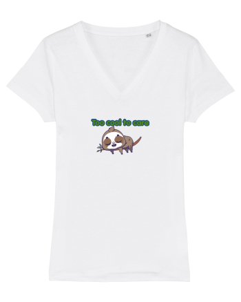 Too cool to care  White