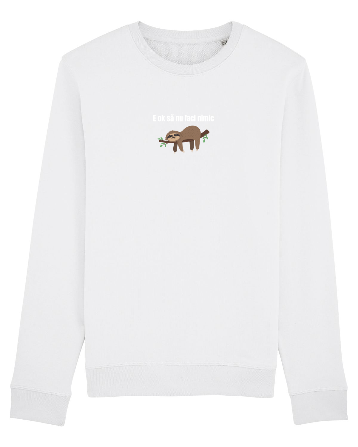 Bluză mânecă lungă Unisex Rise White