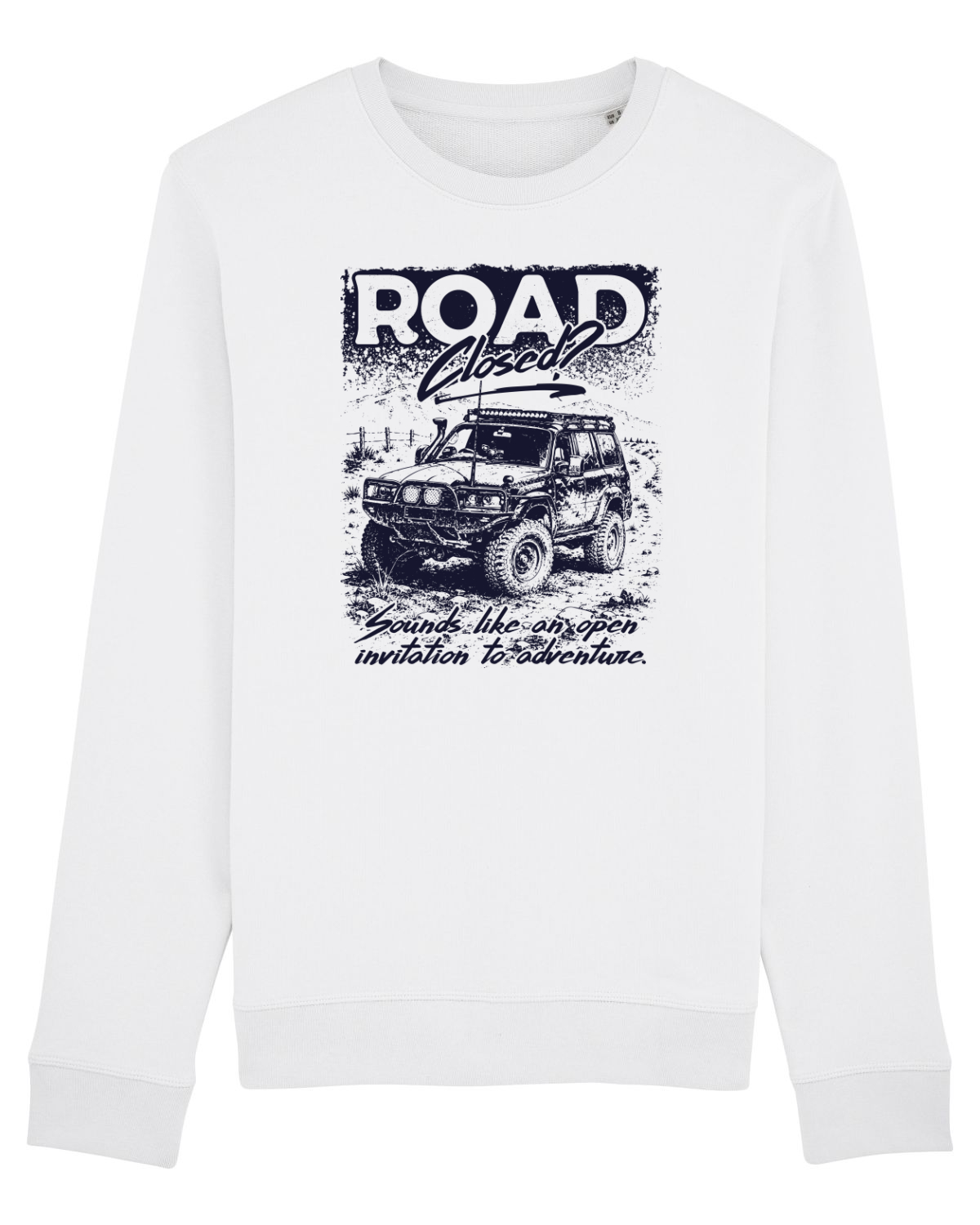 Bluză mânecă lungă Unisex Rise White