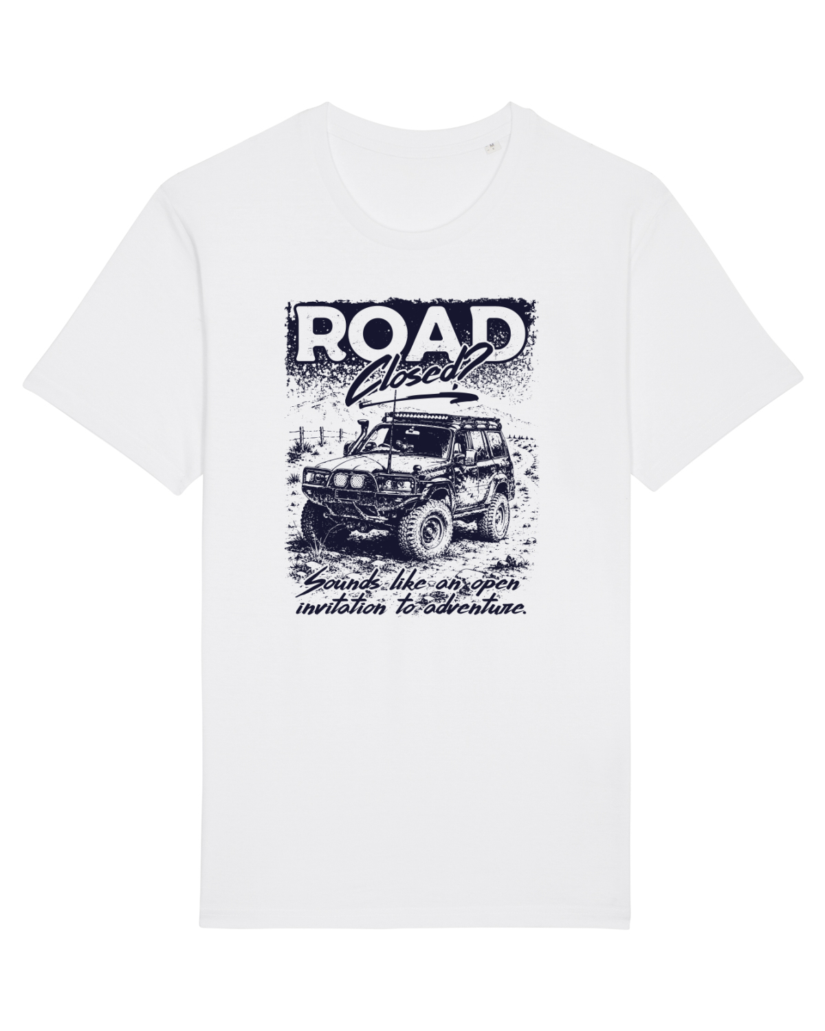Tricou mânecă scurtă Unisex Rocker White