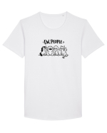 Ew People Tricou mânecă scurtă guler larg Bărbat Skater