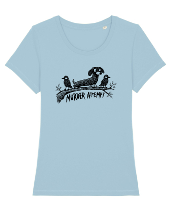 Murder Attempt – Teckel și ciori amuzante Sky Blue