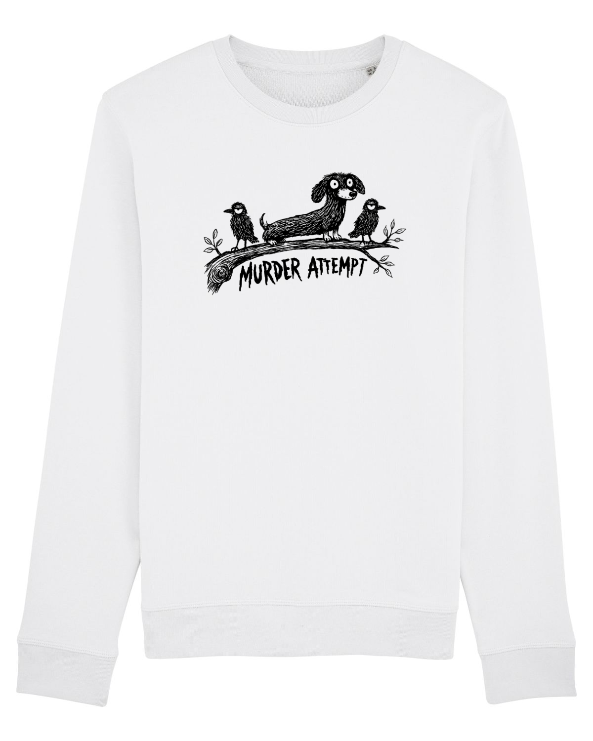 Bluză mânecă lungă Unisex Rise White