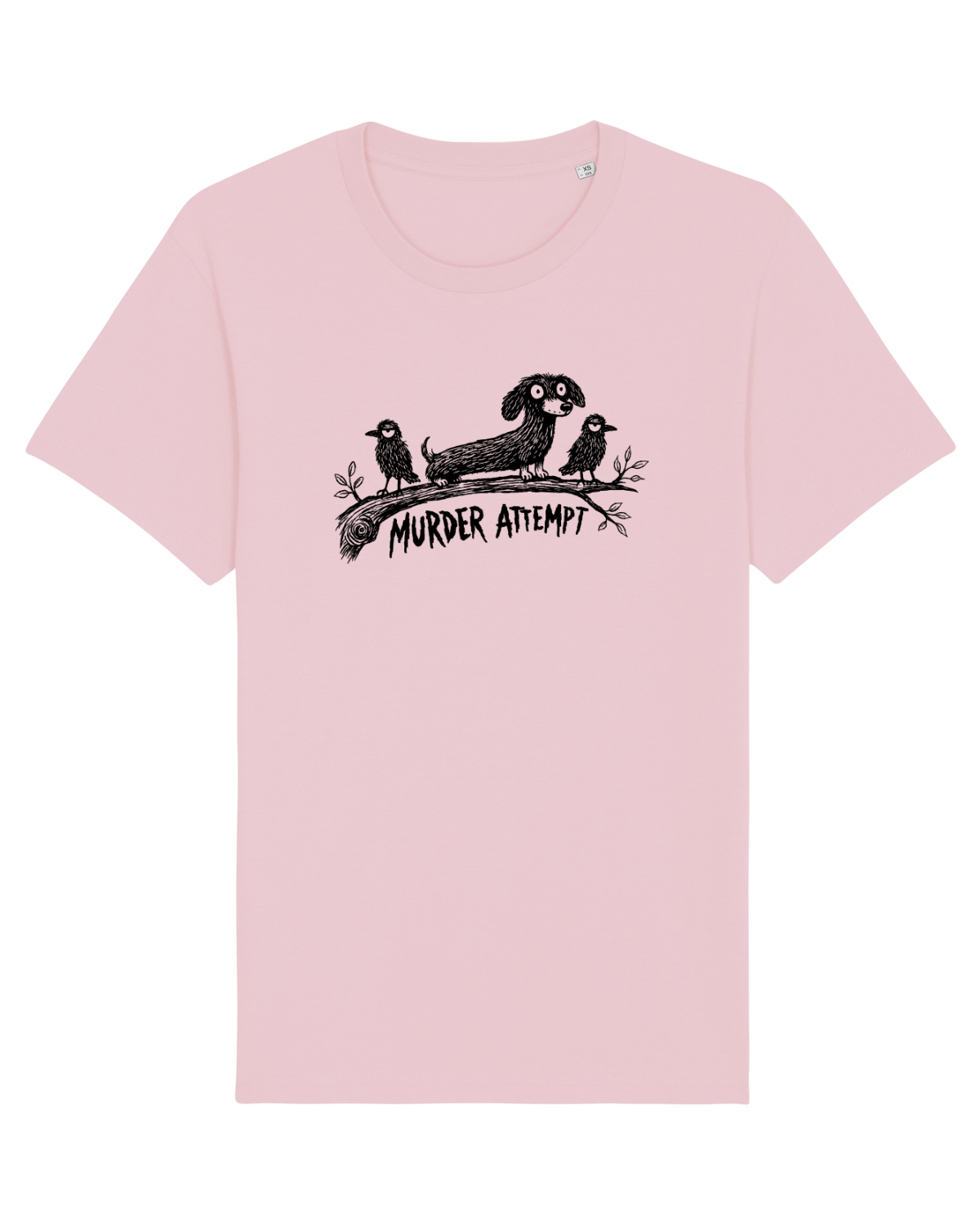 Tricou mânecă scurtă Unisex Rocker Cotton Pink
