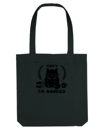 Can’t I’m Booked – Pisică iubitoare de cărți Black