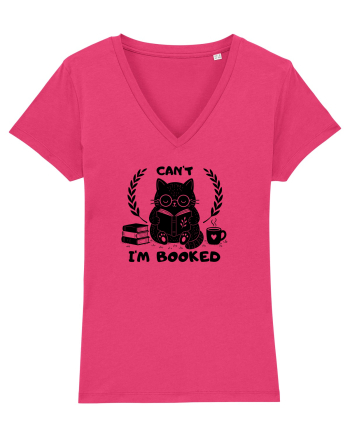 Can’t I’m Booked – Pisică iubitoare de cărți Raspberry