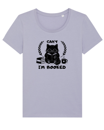 Can’t I’m Booked – Pisică iubitoare de cărți Lavender