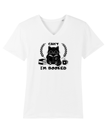 Can’t I’m Booked – Pisică iubitoare de cărți White