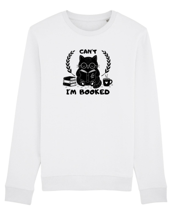 Can’t I’m Booked – Pisică iubitoare de cărți White