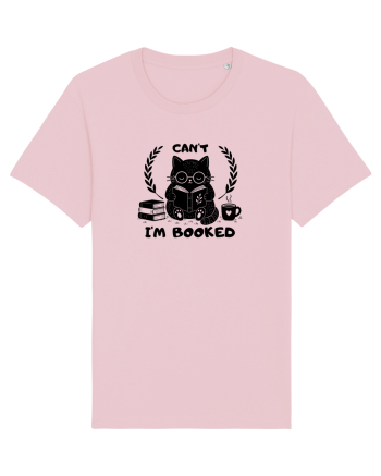 Can’t I’m Booked – Pisică iubitoare de cărți Cotton Pink