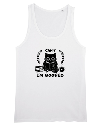 Can’t I’m Booked – Pisică iubitoare de cărți White