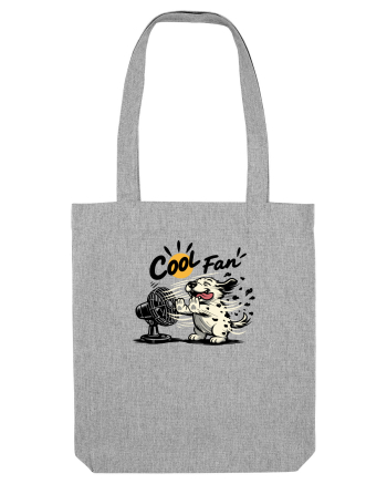Cool Fan – Cățel amuzant care se răcorește la ventilator Heather Grey