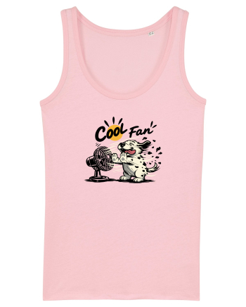Cool Fan – Cățel amuzant care se răcorește la ventilator Cotton Pink