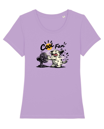 Cool Fan – Cățel amuzant care se răcorește la ventilator Lavender Dawn