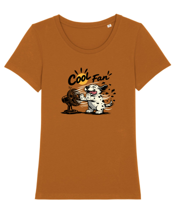 Cool Fan – Cățel amuzant care se răcorește la ventilator Roasted Orange