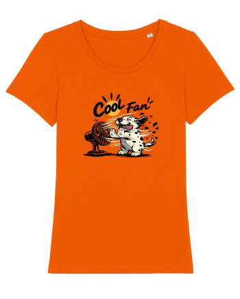 Cool Fan – Cățel amuzant care se răcorește la ventilator Bright Orange
