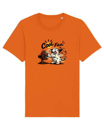 Cool Fan – Cățel amuzant care se răcorește la ventilator Bright Orange