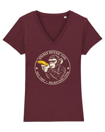 Banana Defense Club – Maimuță funny cu banană Burgundy