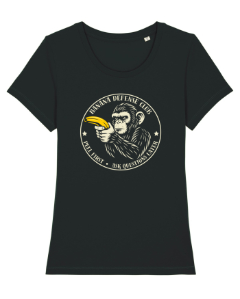 Banana Defense Club – Maimuță funny cu banană Black