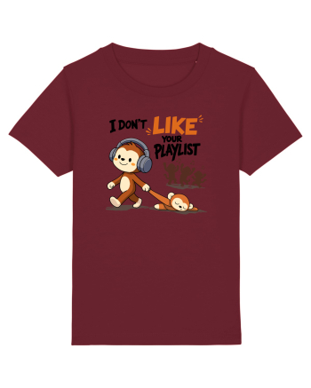I Don’t Like Your Playlist – Maimuță amuzantă cu mesaj funny Burgundy