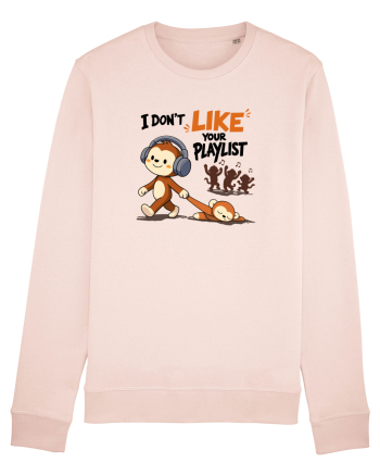 I Don’t Like Your Playlist – Maimuță amuzantă cu mesaj funny Bluză mânecă lungă Unisex Rise