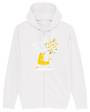 Bloom Anyway – Pisică drăguță cu flori galbene White