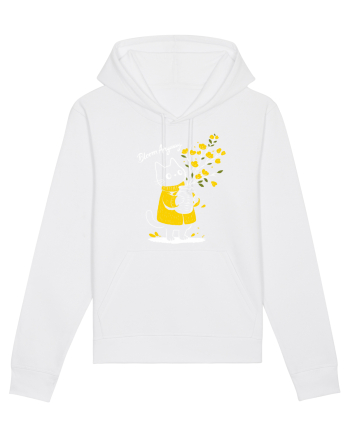 Bloom Anyway – Pisică drăguță cu flori galbene White